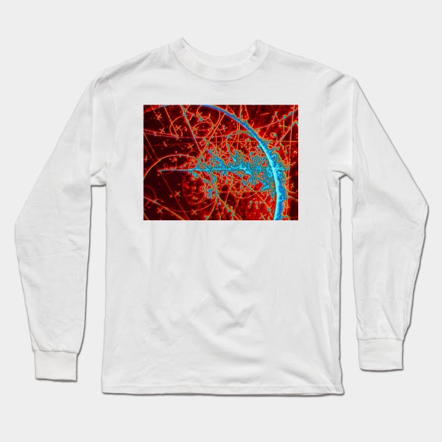 Particle tracks (A138/0009) Long Sleeve T-Shirt by SciencePhoto